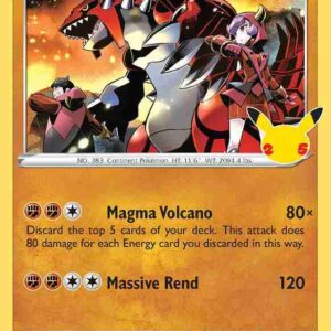Celebrations - 017/025 - Groudon Holo