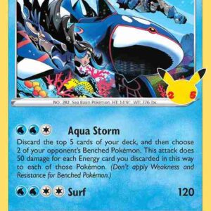 Celebrations - 003/025 - Kyogre Holo