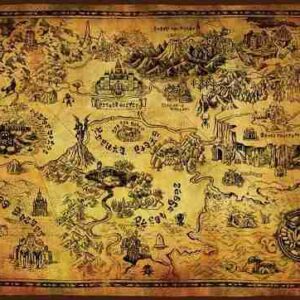 Alternative view of Puslespill - Zelda: Hyrule Map - 1000 brikker