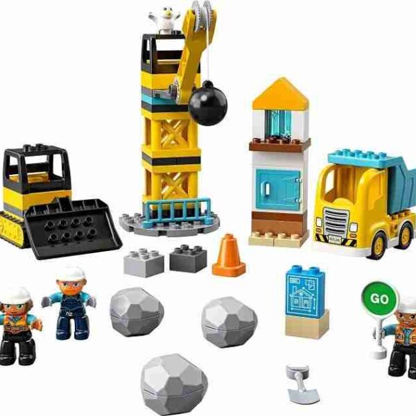 Alternative view of LEGO Duplo 10932 Wrecking Ball Demolition