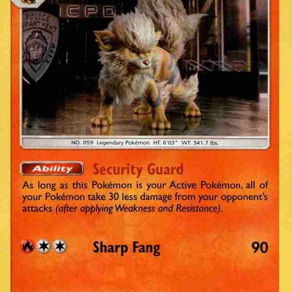 Detective Pikachu - 6/18 - Arcanine - Holo