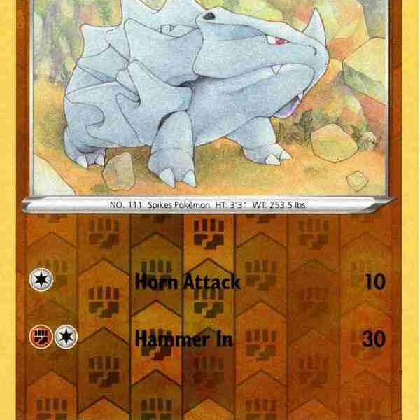Sword & Shield - 096/202 - Rhyhorn - Reverse Holo