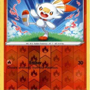 Sword & Shield - 030/202 - Scorbunny - Reverse Holo