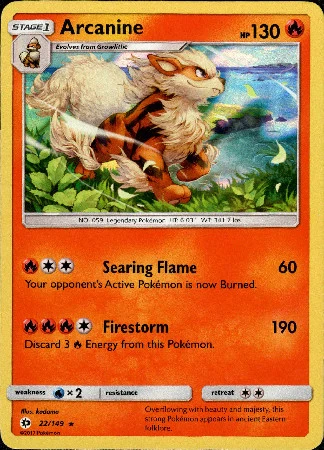 Sun & Moon - 022/149 - Arcanine - Holo Rare