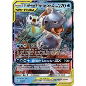 Cosmic Eclipse - 038/236 - Blastoise & Piplup GX