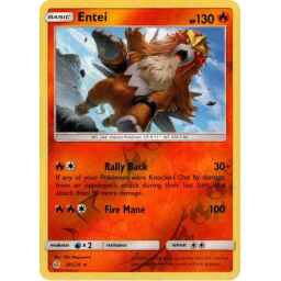 Cosmic Eclipse - 028/236 - Entei - Reverse Holo