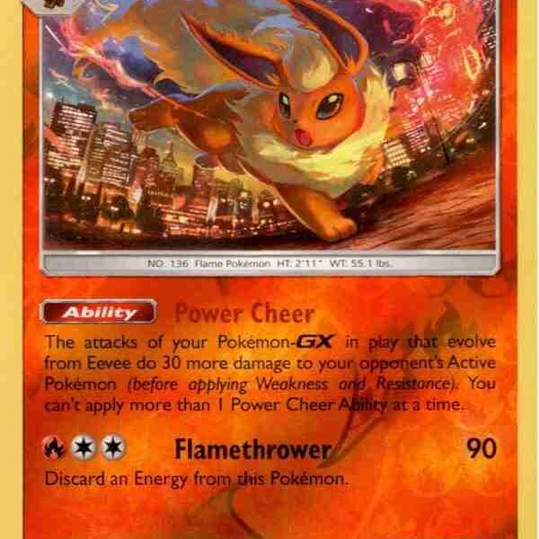 Cosmic Eclipse - 025/236 - Flareon - Reverse Holo