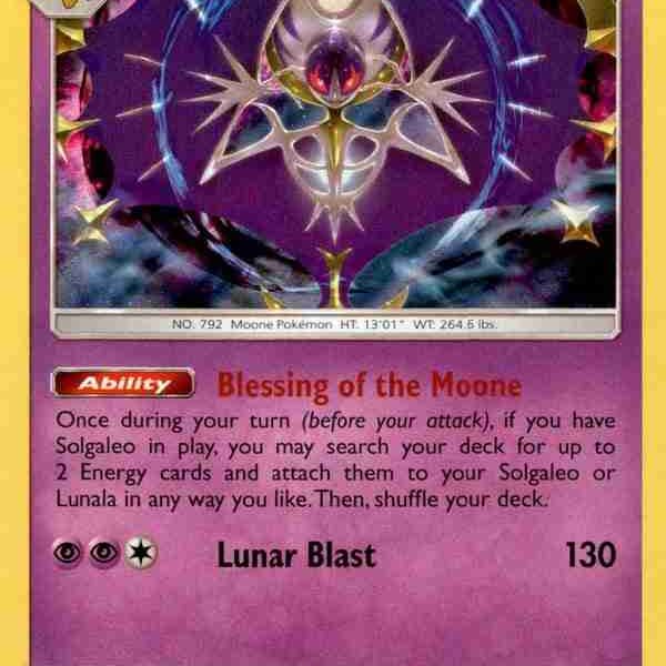 Cosmic Eclipse - 102/236 - Lunala - Holo Rare