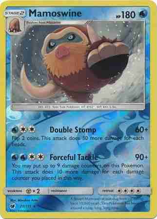 Crimson Invasion - 021/111 - Mamoswine - Reverse Holo