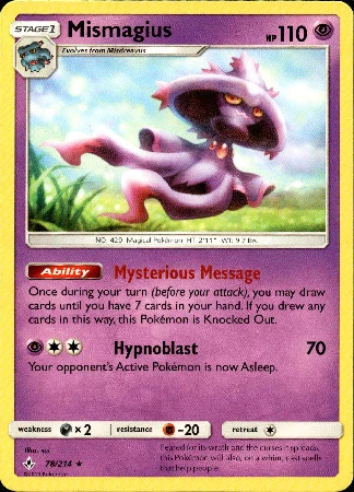 Unbroken Bonds - 078/214 - Mismagius - Rare