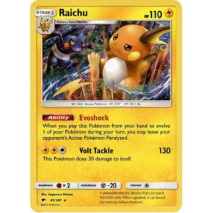 Burning Shadows - 041/147 - Raichu - Holo Rare