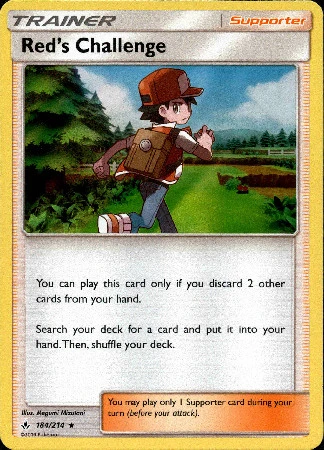 Unbroken Bonds - 184/214 - Red's Challenge - Holo Rare