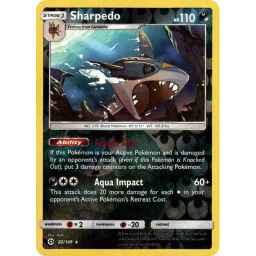 Sun & Moon - 082/149 - Sharpedo - Reverse Holo