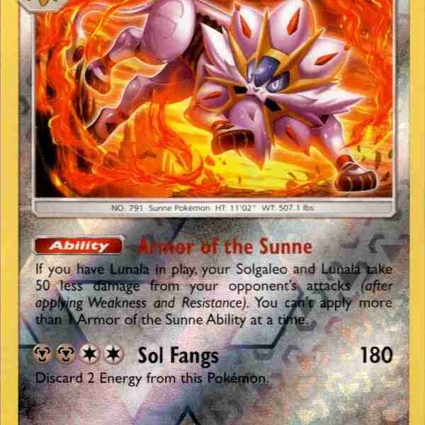 Cosmic Eclipse - 142/236 - Solgaleo - Reverse Holo