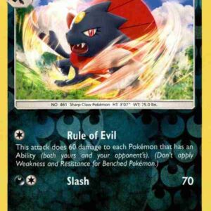 Burning Shadows - 086/147 - Weavile - Reverse Holo