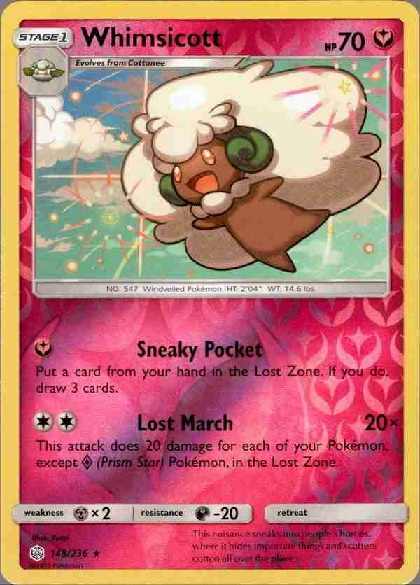 Cosmic Eclipse - 148/236 - Whimsicott - Reverse Holo