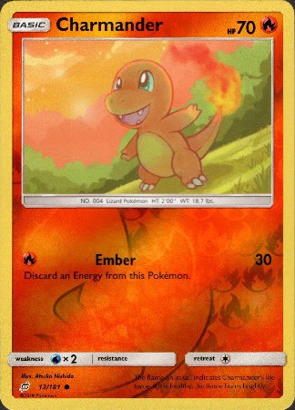 Team Up - 012/181 - Charmander - Reverse Holo