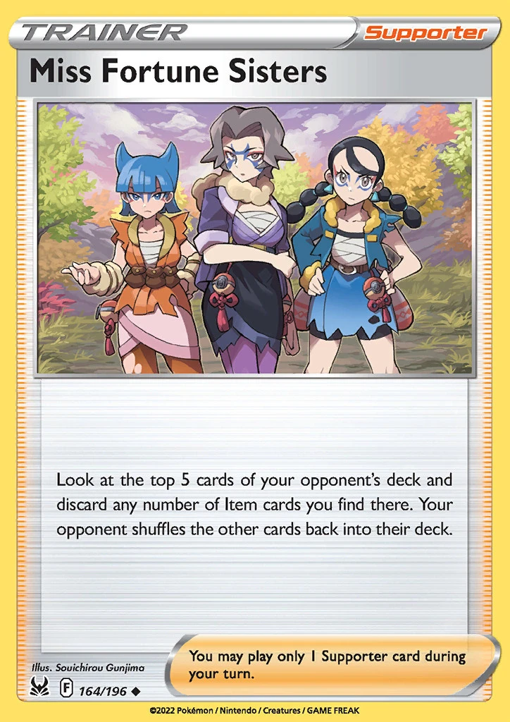 Lost Origin - 164/196 - Miss Fortune Sisters - Reverse Holo