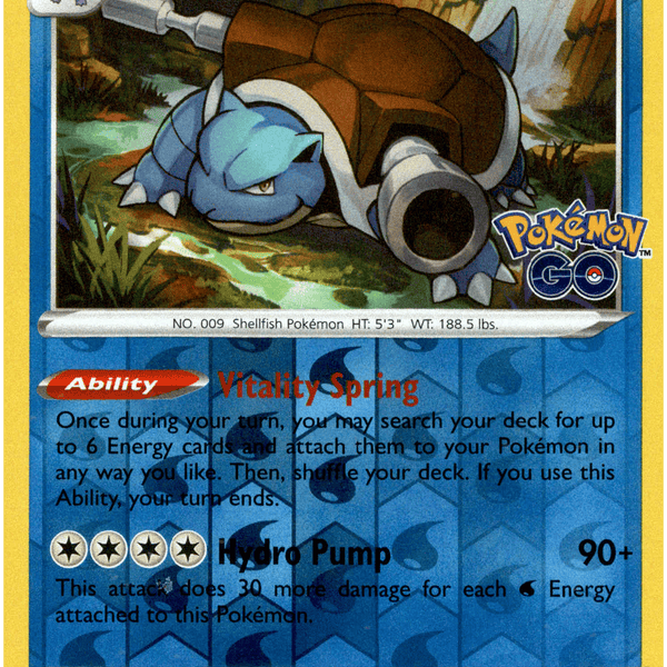 Pokemon Go - 017/078 - Blastoise - Reverse Holo
