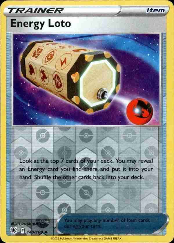 Astral Radiance - 140/189 - Energy Loto - Reverse Holo