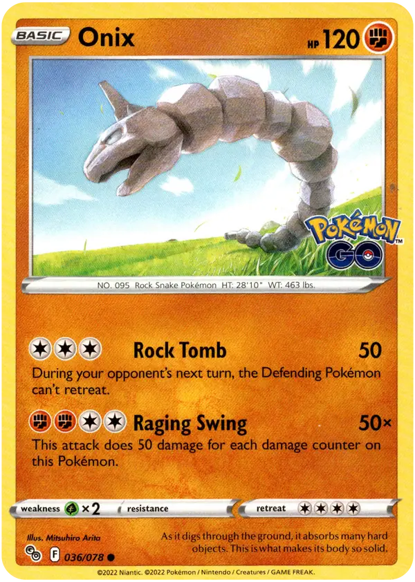 Pokemon Go - 036/078 - Onix