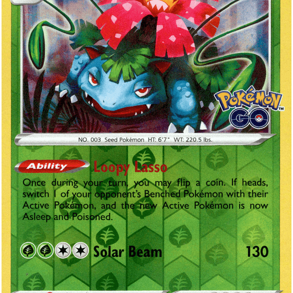 Pokemon Go - 003/078 - Venusaur - Reverse Holo