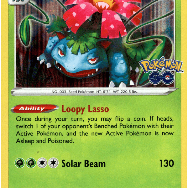 Pokemon Go - 003/078 - Venusaur - Holo Rare