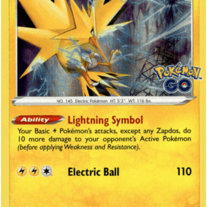 Pokemon Go - 029/078 - Zapdos - Holo Rare