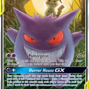 Team Up - 053/181 - Gengar & Mimikyu GX (Heavily Played)