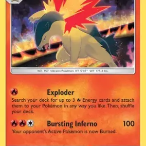 Black Star Promo - SM185 - Typhlosion Holo