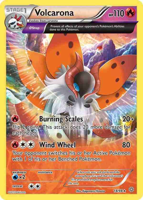 Ancient Origins - 18/98 - Volcarona - Rare