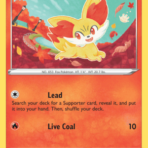 Silver Tempest - 025/195 - Fennekin - Reverse Holo