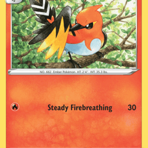 Silver Tempest - 028/195 - Fletchinder - Reverse Holo