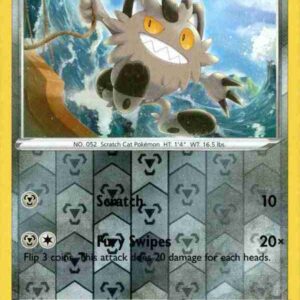 Vivid Voltage - 112/185 - Galarian Meowth - Reverse Holo