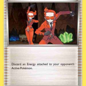 XY Base - 129/146 - Team Flare Grunt - Reverse Holo
