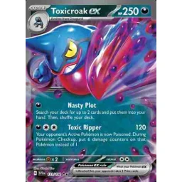 Scarlet & Violet - 131/198 - Toxicroak ex