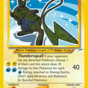 Neo Destiny - 111/105 - Shining Raichu (Moderately Played)