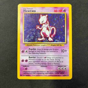 Alternative view of Base Set - 010/102 - Mewtwo - Holo (Lightly Played)