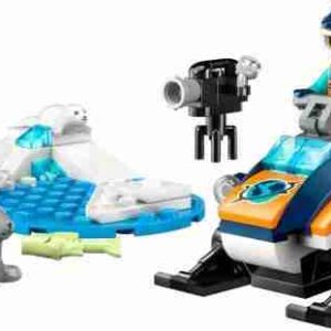 Alternative view of LEGO City 60376 Polarutforsker med snøskuter