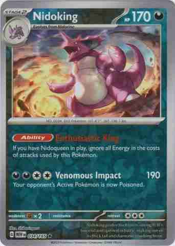 S&V151 - 034/165 - Nidoking - Reverse Holo