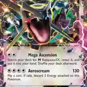 Black Star Promo - XY69 - Rayquaza EX (Heavily Played)
