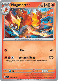 Paldean Fates - 010/091 - Magmortar - Holo