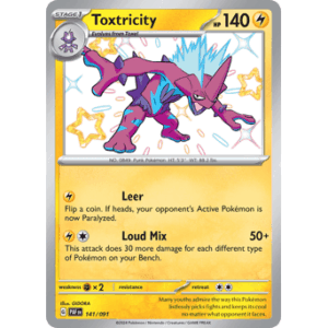 Paldean Fates - 141/091 - Toxtricity