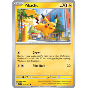 Paldean Fates - 018/091 - Pikachu