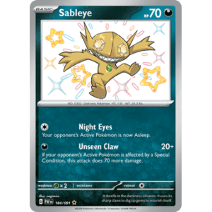 Paldean Fates - 184/091 - Sableye