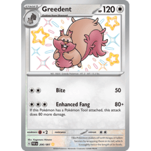 Paldean Fates - 206/091 - Greedent