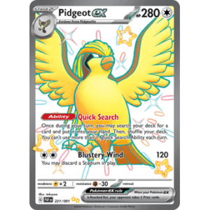 Paldean Fates - 221/091 - Pidgeot ex