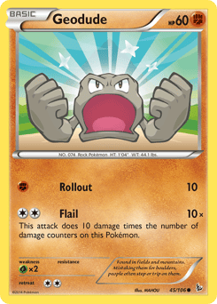 XY Flashfire - 045/106 - Geodude