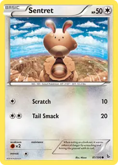 XY Flashfire - 081/106 - Sentret