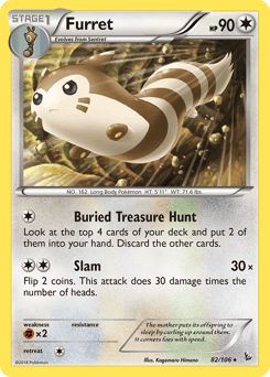 XY Flashfire - 082/106 - Furret - Rare